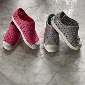 Girls Native Shoes Bundle of 2 GUC